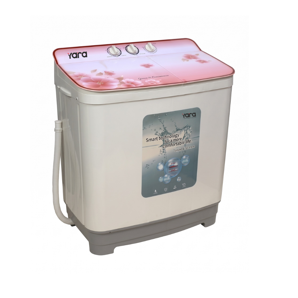 Yara 11 kg Semi Automatic Top Load Washing Machine – Pink Flower
