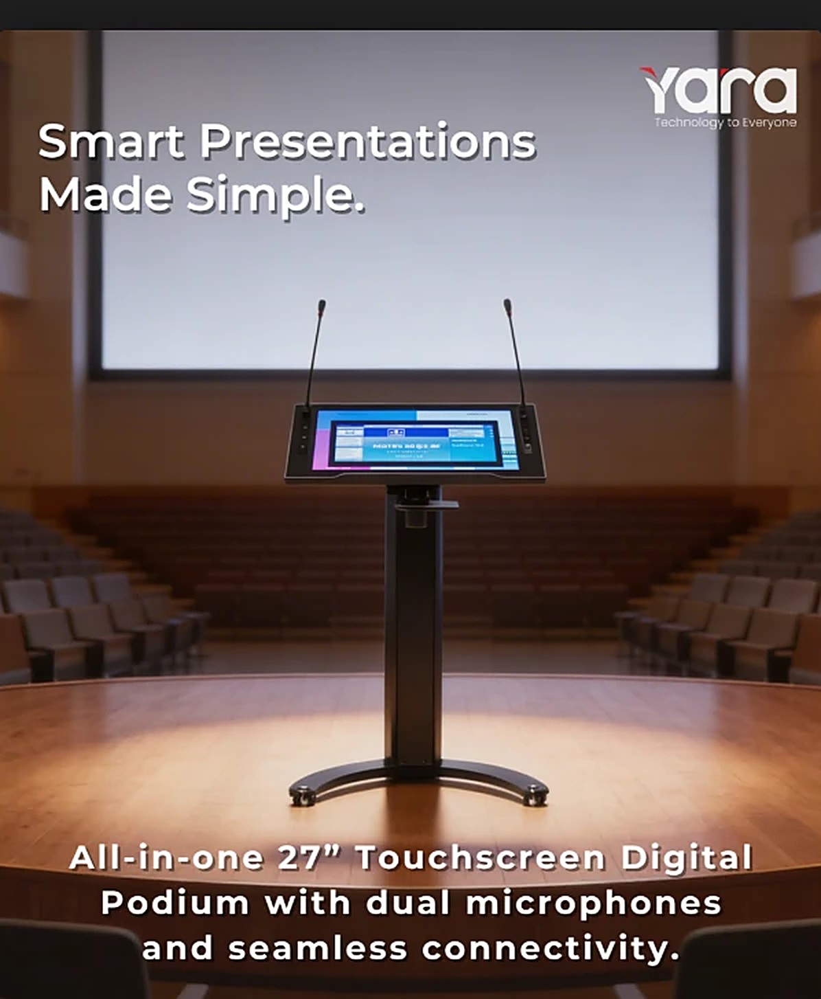 Yara 27" Touchscreen Digital Podium