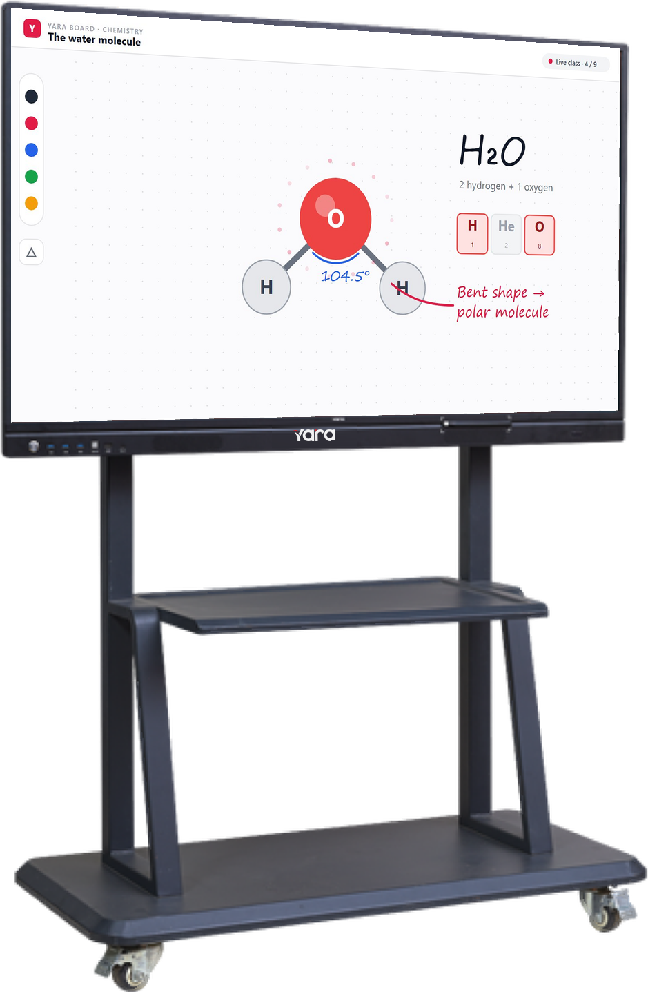 Yara 65" Interactive Panel on a stand