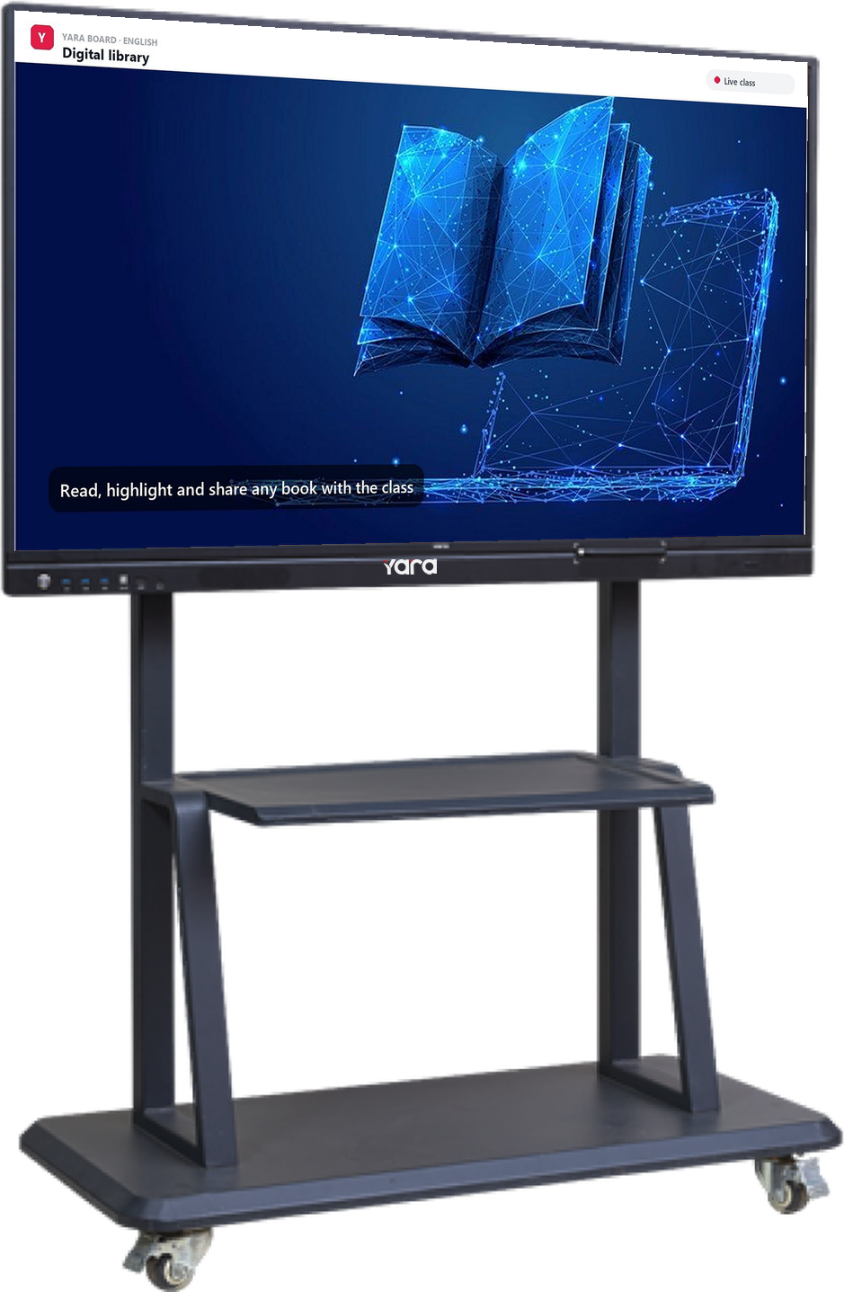 Yara 55" Interactive Panel on a stand