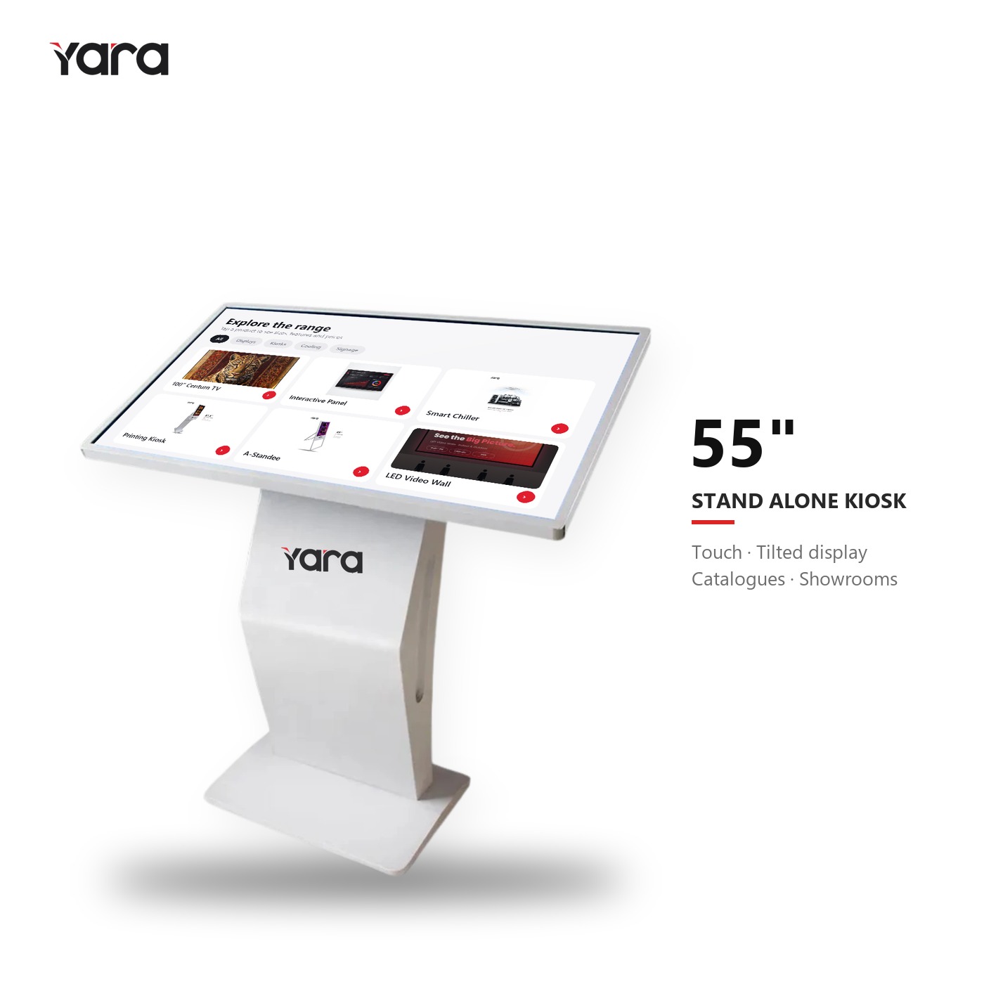 Yara 55" Stand Alone Kiosk